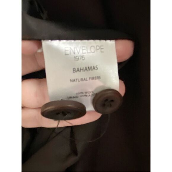 Envelope 1976 NWT Bahamas Blazer in Dark Brown Size FR 42/ US XL - Picture 6 of 10